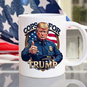 Cops For Trump MAGA White Mug HO82 65698