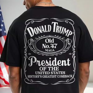 Donald Trump President Of United States Old No.47 Back Shirt TH10 64223