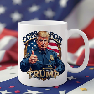 Cops For Trump MAGA White Mug HO82 65698