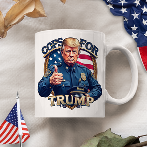 Cops For Trump MAGA White Mug HO82 65698