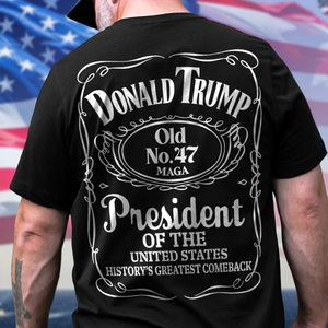 Donald Trump President Of United States Old No.47 Back Shirt TH10 64223