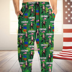 Trump 45 47 Dancing, Trump Irish St. Patrick's Day Sweatpants N304 HA75 67212