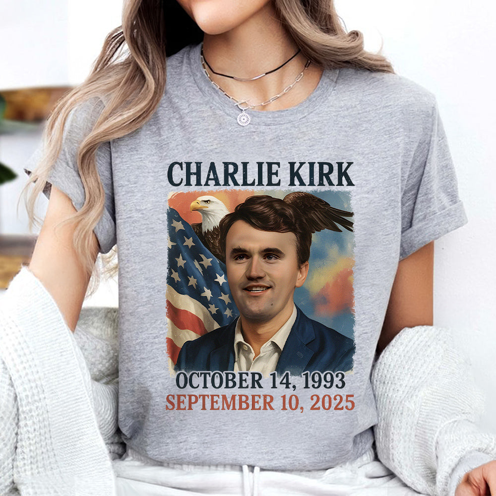 Pray for Charlie Kirk Bright Shirt HA75 64550