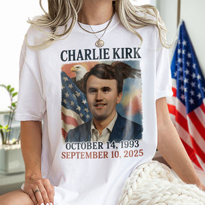 Pray for Charlie Kirk Bright Shirt HA75 64550