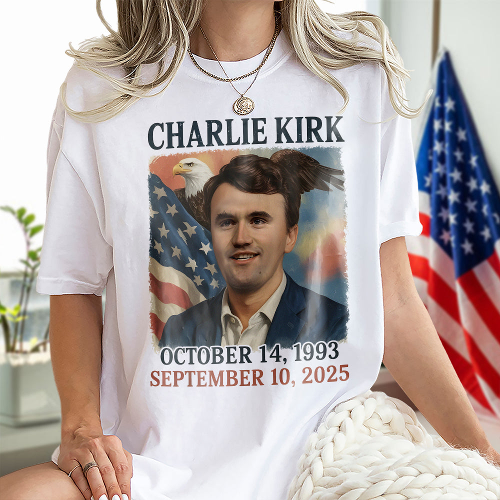 Pray for Charlie Kirk Bright Shirt HA75 64550
