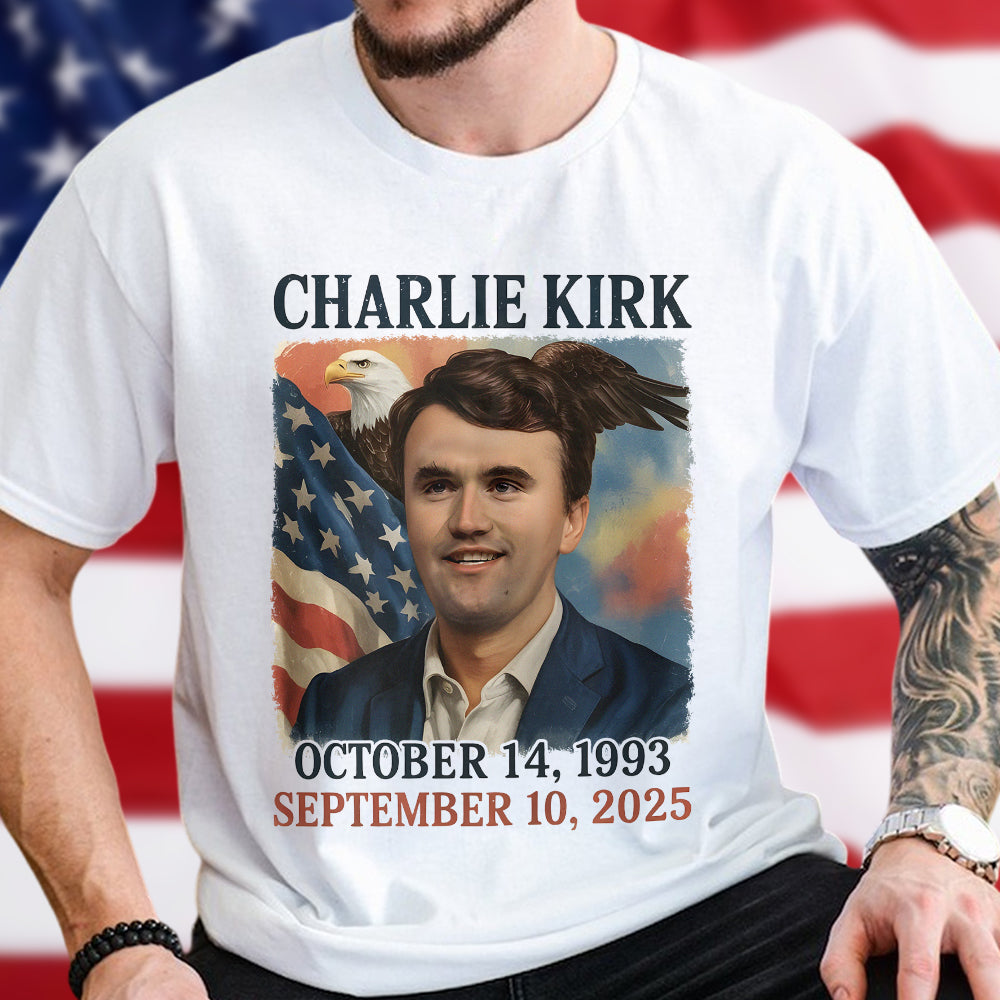 Pray for Charlie Kirk Bright Shirt HA75 64550