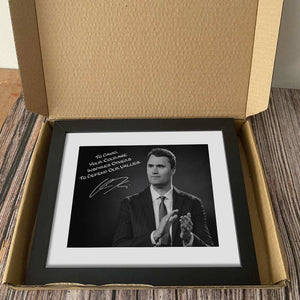 Charlie Kirk Photo - Your Courage Inspires Others To Defend Our Values Personalized Picture Frame CH07 67682