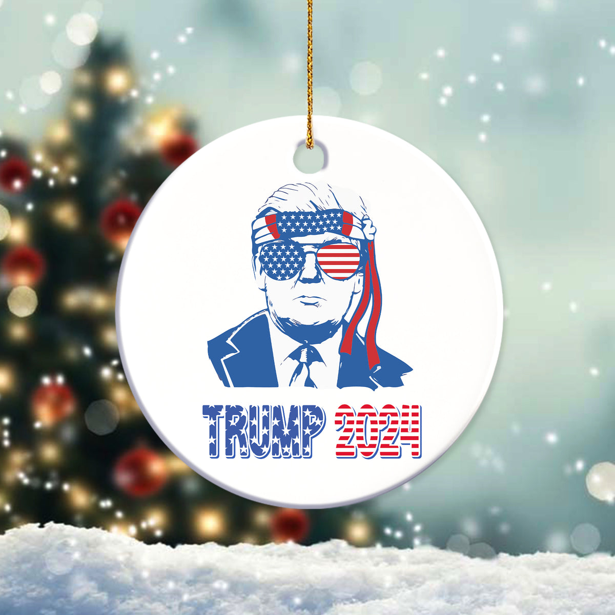 Trump Merica Trump 2024 Ceramic Ornament HA75 62970