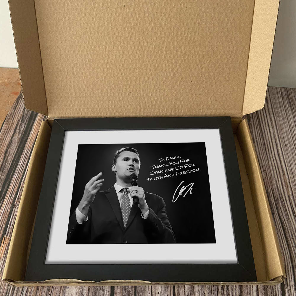 Charlie Kirk Photo - Thank You For Standing Up For Truth and Freedom Personalized Picture Frame CH07 67696