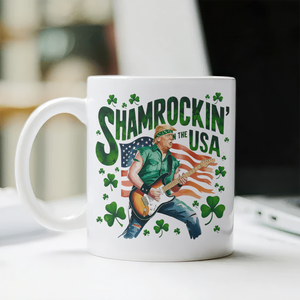 Shamrockin’ The Usa Trump ST. Patrick’s Day White Mug CH07 67332