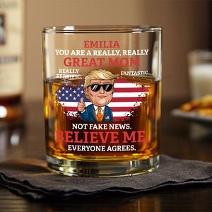 Custom Name You Are A Great Person Personalized Donald Trump Whiskey Glass CH07 67340