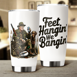 Feet Hangin' We Bangin' Trump Hunting Fat Tumbler LM32 63869