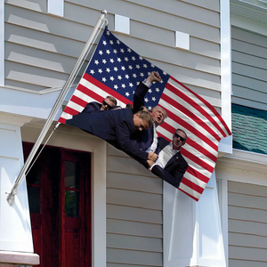 Donald Trump Fist Pump Double-Sided Flag DM01 63071