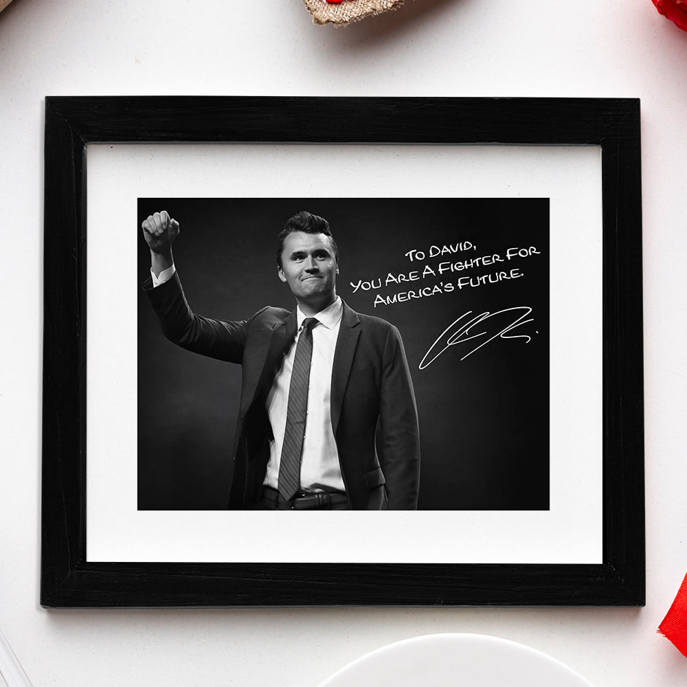 Charlie Kirk Photo - You are a Fighter For America’s Future Personalized Picture Frame CH07 67698