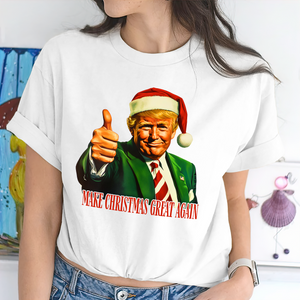 Make Christmas Great Again With Trump Shirt HA75 63657