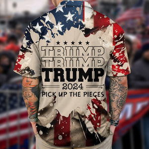 Trump 2024 Pick Up The Pieces Hawaiian Shirt DM01 62895