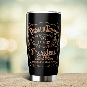 Donald Trump 45 & 47 President Of The United States Fat Tumbler HA75 67030