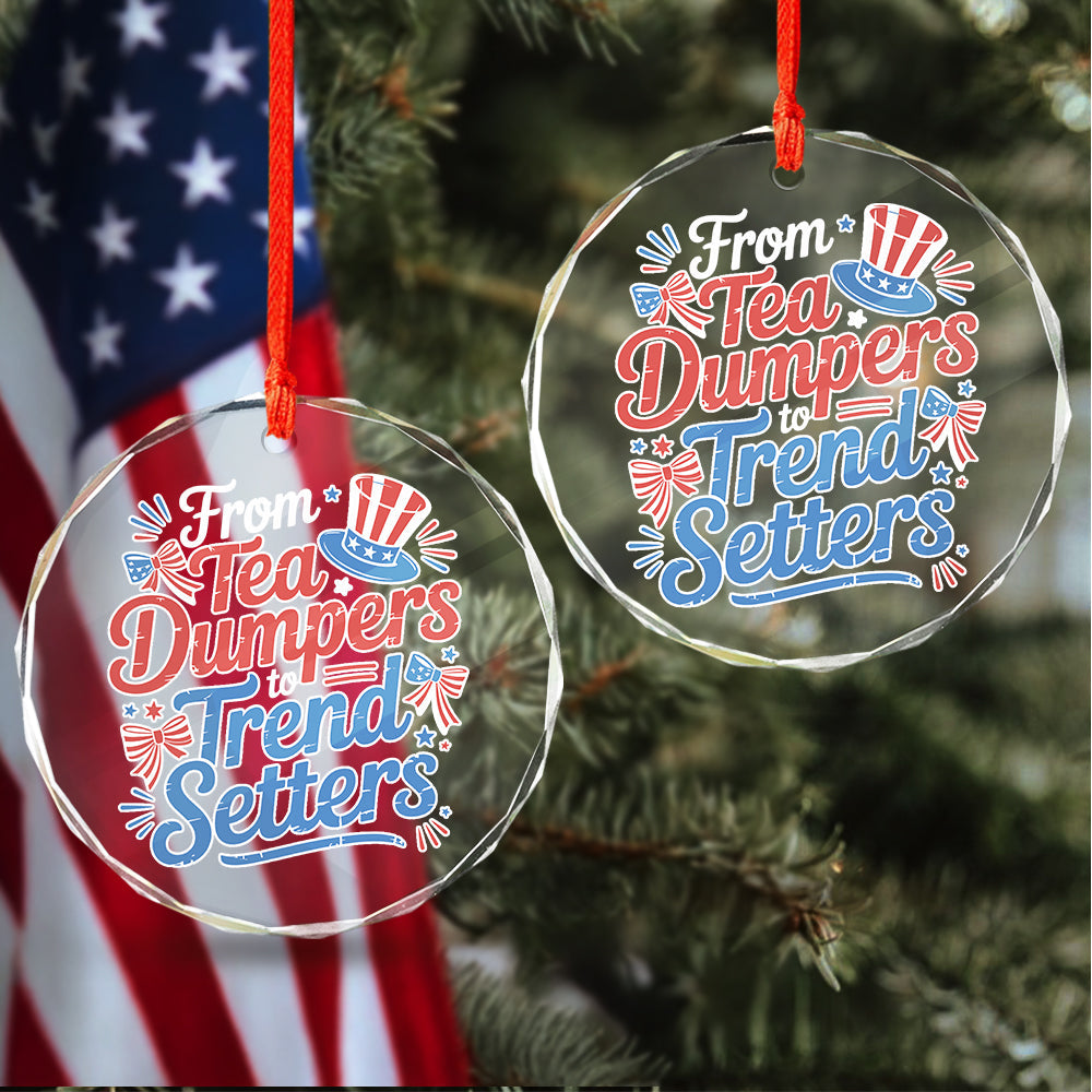 USA 250th Anniversary 250 Years of Freedom America Glass Ornament HO82 894528