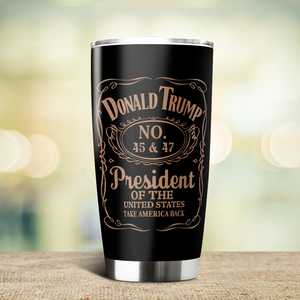 Donald Trump 45 & 47 President Of The United States Fat Tumbler HA75 67030