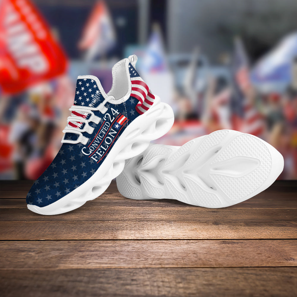 Trump 2024 Convicted '24 Felon Max Soul Shoes HO82 62904