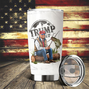 Trump Light Fishing Lovers Gift Tumbler HO82 65488