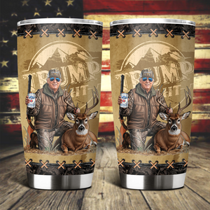 Custom Trump Deer Hunting, Duck Hunting Fat Tumbler HA75 64042