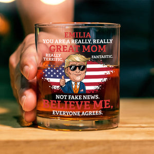 Custom Name You Are A Great Person Personalized Donald Trump Whiskey Glass CH07 67340