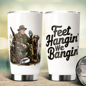 Feet Hangin' We Bangin' Trump Hunting Fat Tumbler LM32 63869