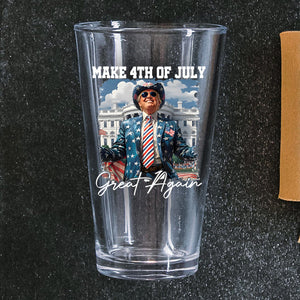 Funny Trump Happy Independence Day Print Beer Glass LM32 65379