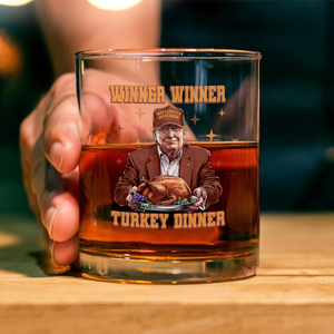 Trump Great Again Winner Turkey Dinner Whisky Glass LM32 63923