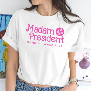 Madam President (and Tim!) Harris Walz 2024 Bright Shirt HA75 63558