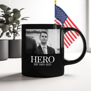 Hero Charlie Kirk American Hero Black Mug HO82 65830