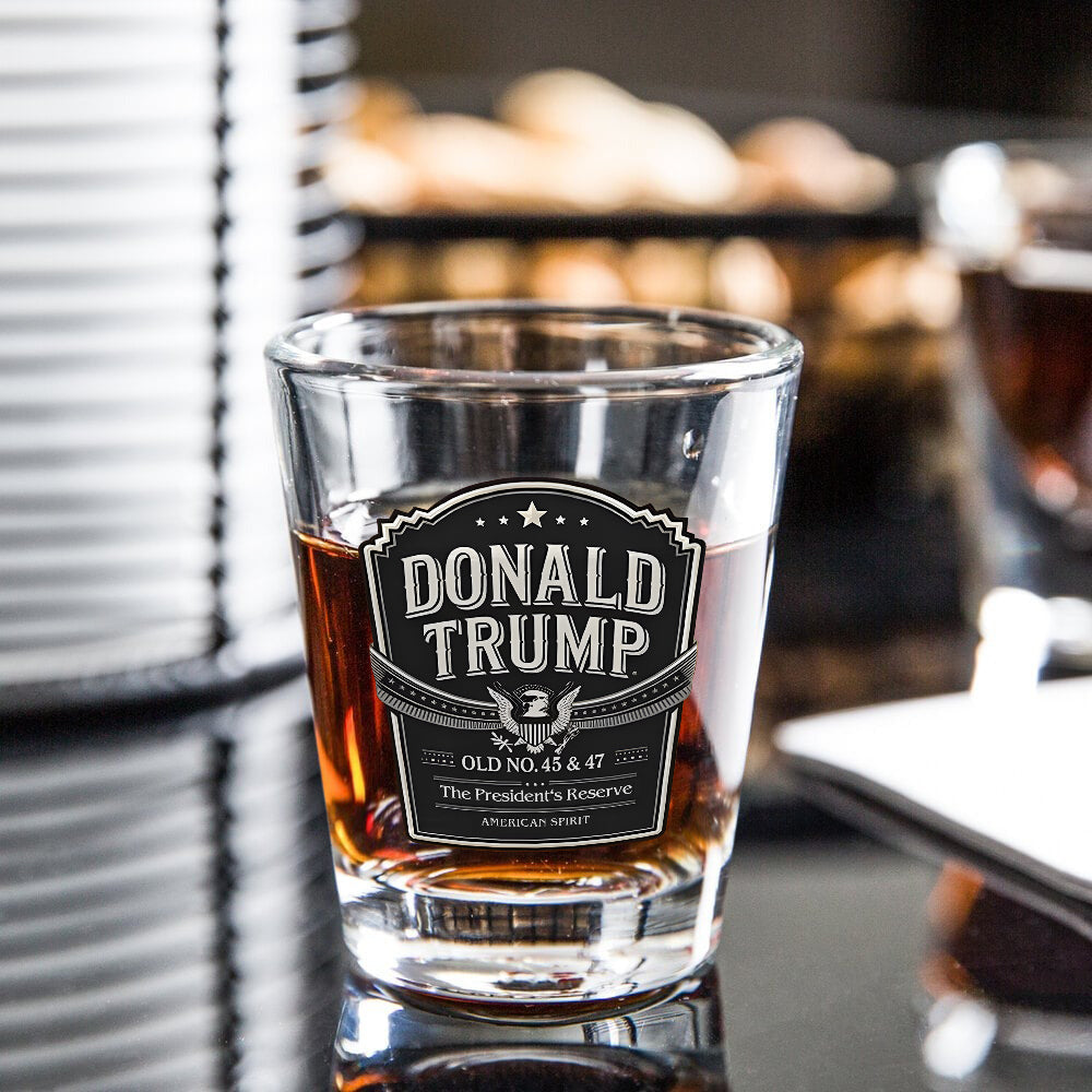 Donald Trump Old No 45 & 47 American Spirit Shot Glasses LM32 65053