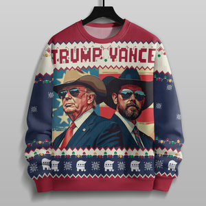 Trump Vance The Outlaw And The Hillbilly Ugly Sweater HA75 63870