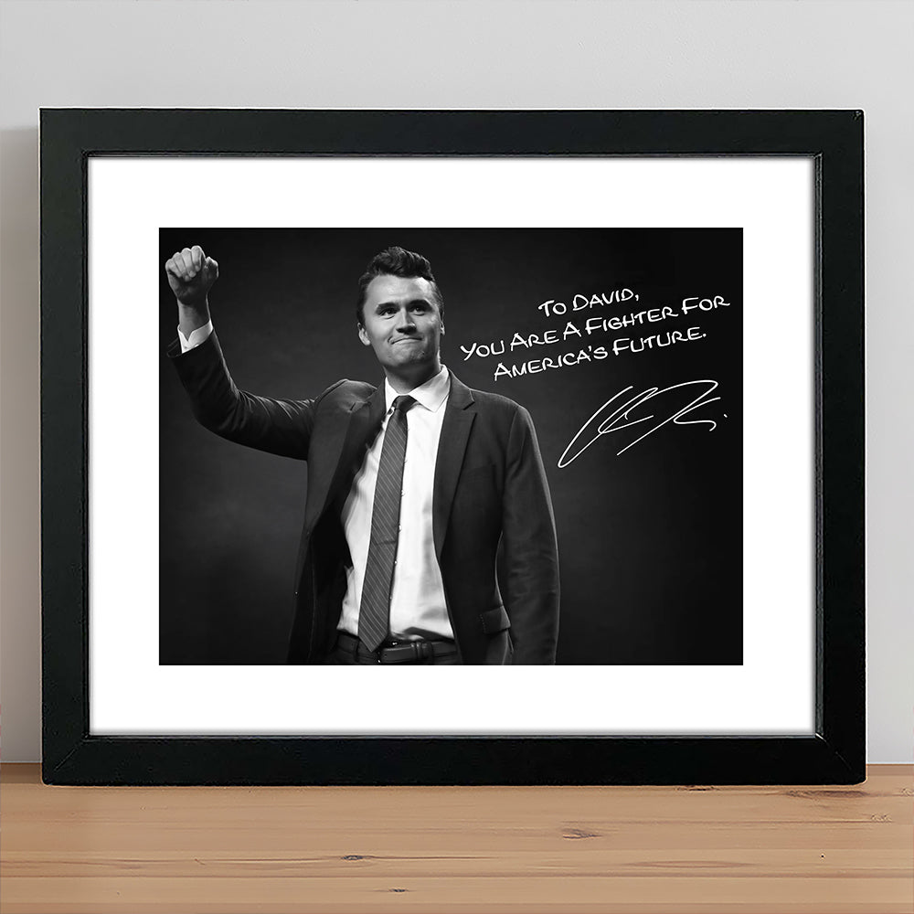 Charlie Kirk Photo - You are a Fighter For America’s Future Personalized Picture Frame CH07 67698