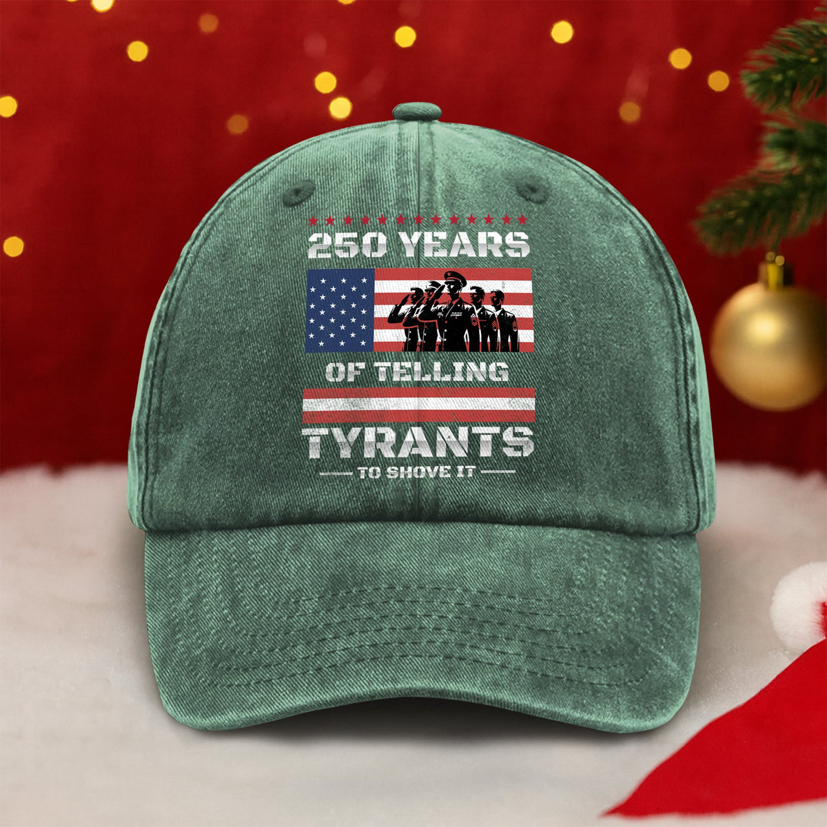 250 Years USA 250th Anniversary America Celebration Washed Baseball Denim Cap CH07 896750