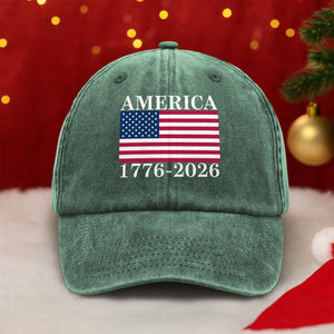 America 250 Years Washed Denim Baseball Cap TH10 894839