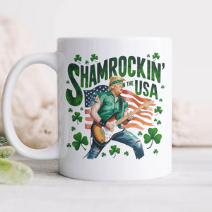 Shamrockin’ The Usa Trump ST. Patrick’s Day White Mug CH07 67332