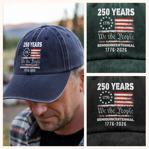 Celebrate Our America 250th Anniversary United States Washed Denim Baseball Cap HA75 897414