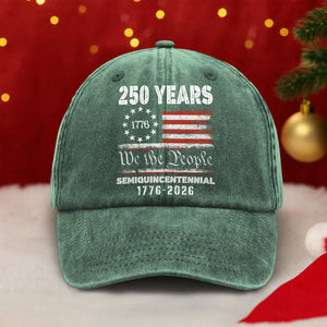 Celebrate Our America 250th Anniversary United States Washed Denim Baseball Cap HA75 897414