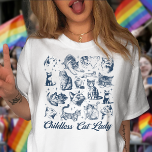 Kamala Harris Childless Cat Lady Bright Shirt HA75 63488