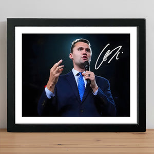Charlie Kirk Autographed Signed Picture Frame HA75 64424