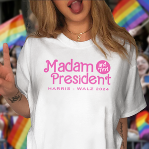 Madam President (and Tim!) Harris Walz 2024 Bright Shirt HA75 63558