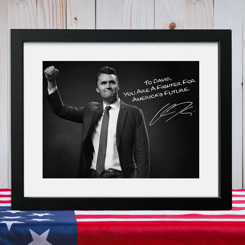 Charlie Kirk Photo - You are a Fighter For America’s Future Personalized Picture Frame CH07 67698
