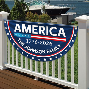 Celebrate America's 250 Years Anniversary Custom Family Name Non-Pleated Fan Flag CH07 910172