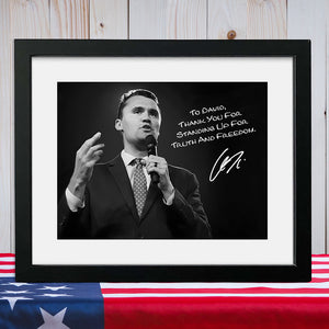 Charlie Kirk Photo - Thank You For Standing Up For Truth and Freedom Personalized Picture Frame CH07 67696