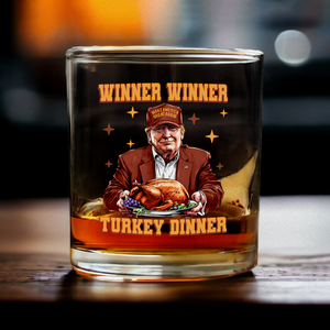 Trump Great Again Winner Turkey Dinner Whisky Glass LM32 63923