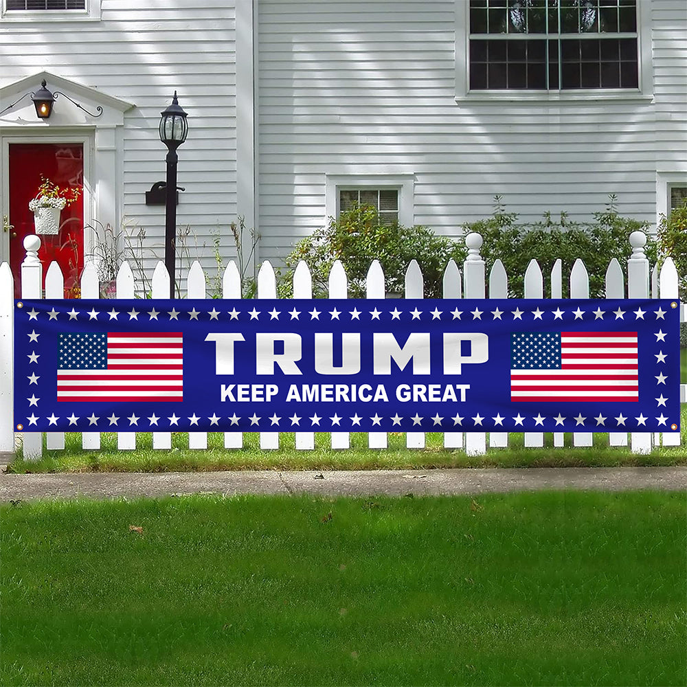 Trump 2024 Make America Strong Once Again Large Banner HO82 63092