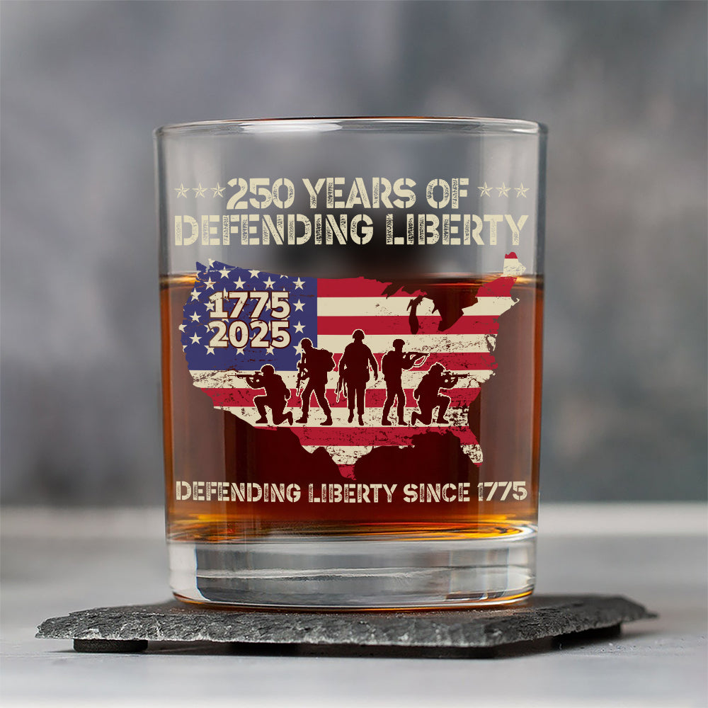 250 Years Of Defending Liberty Whiskey Glass TH10 894685