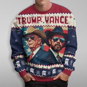 Trump Vance The Outlaw And The Hillbilly Ugly Sweater HA75 63870